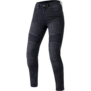 OZONE MOTO Agness II Lady motorjeans dames aramidevezel voering kniebeschermers niveau 2 zakken voor heup- en stuitbeenbeschermers slim fit, Washed Black, 24W x 28L OZONE MOTO Agness II Lady motorjeans dames aramidevezel voering kniebeschermers niveau 2 zakken voor heup- en stuitbeenbeschermers slim fit, Washed Black, 24W x 28L