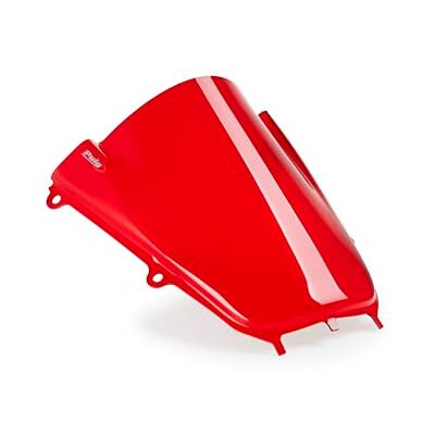 Puig 22284R windscherm Z-Racing; aerodynamisch design met dubbele hoogte; verbetert de bescherming van de bestuurder; gemaakt van slagvast acryl; TÜV-getest; eenvoudige installatie, rood Puig 22284R windscherm Z-Racing; aerodynamisch design met dubbele hoogte; verbetert de bescherming van de bestuurder; gemaakt van slagvast acryl; TÜV-getest; eenvoudige installatie, rood