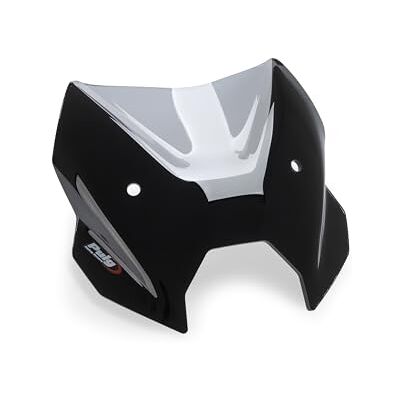 Puig 22710H Naked New Generation Sport en aerodynamische 3 mm acryl sportconstructie met verhoogd ontwerp voor betere bescherming en goed zicht, rookkleuren Puig 22710H Naked New Generation Sport en aerodynamische 3 mm acryl sportconstructie met verhoogd ontwerp voor betere bescherming en goed zicht, rookkleuren