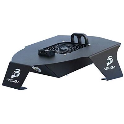 ASUGA Zwart geanodiseerde aluminium helmdroger EVO met ionisator en helmtas, zwart ASUGA Zwart geanodiseerde aluminium helmdroger EVO met ionisator en helmtas, zwart