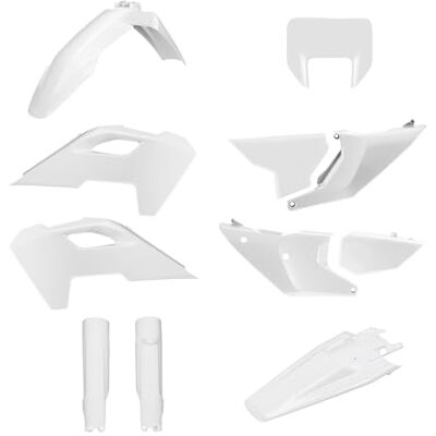 Polisport 91647 Compleet plastic kit met masker voor HUSQVARNA TE/FE 24' met perfecte pasvorm en OEM-kwaliteit voor off-road gebruik, Kleur Wit Polisport 91647 Compleet plastic kit met masker voor HUSQVARNA TE/FE 24' met perfecte pasvorm en OEM-kwaliteit voor off-road gebruik, Kleur Wit
