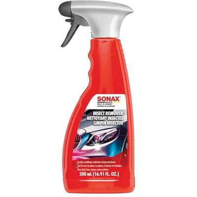 SONAX Insectenverwijderaar (500 ml) speciaal reinigingsmiddel voor het verwijderen van insectenresten van glas, lak, chroom en kunststof oppervlakken art.nr. 05332000 SONAX Insectenverwijderaar (500 ml) speciaal reinigingsmiddel voor het verwijderen van insectenresten van glas, lak, chroom en kunststof oppervlakken art.nr. 05332000