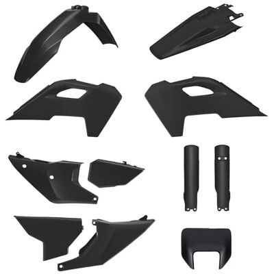 Polisport 91648 Compleet plastic kit met masker voor HUSQVARNA TE/FE 24' met perfecte pasvorm en OEM-kwaliteit voor off-road gebruik, Kleur Zwart Polisport 91648 Compleet plastic kit met masker voor HUSQVARNA TE/FE 24' met perfecte pasvorm en OEM-kwaliteit voor off-road gebruik, Kleur Zwart