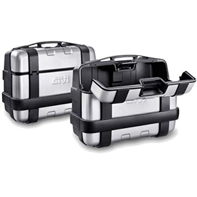 Givi TRK33PACK2 Trekker 33 kofferset Monokey met aluminium cover Max belasting van 10 kg Givi TRK33PACK2 Trekker 33 kofferset Monokey met aluminium cover Max belasting van 10 kg