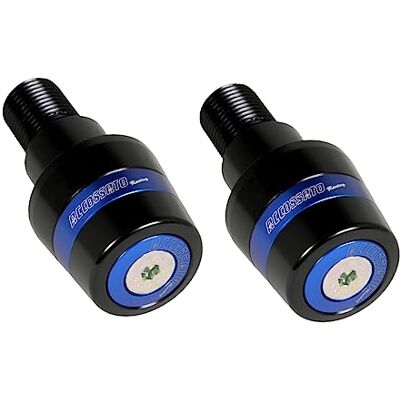 ACCOSSATO Paar contragewichten met blauw inzetstuk voor stuur met schroefdraad M16 x 1,5 voor Yamaha Xp 500 T-Max 2001 tot 2007 (CC 500) ACCOSSATO Paar contragewichten met blauw inzetstuk voor stuur met schroefdraad M16 x 1,5 voor Yamaha Xp 500 T-Max 2001 tot 2007 (CC 500)