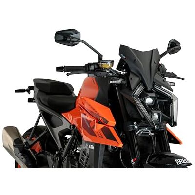 Puig 21995J Nieuwe Generatie Sport Windscherm voor KTM 990 Duke 2024 – Aerodynamische prestaties en sportief design, mat zwart Puig 21995J Nieuwe Generatie Sport Windscherm voor KTM 990 Duke 2024 – Aerodynamische prestaties en sportief design, mat zwart