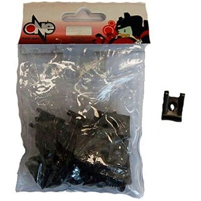 one by Camamoto 77171196 Kit met kruiskopschroeven en clips, zelftappende klemmen voor carrosserie motorfiets scooter schroefdraad M5, lengte 15 mm one by Camamoto 77171196 Kit met kruiskopschroeven en clips, zelftappende klemmen voor carrosserie motorfiets scooter schroefdraad M5, lengte 15 mm
