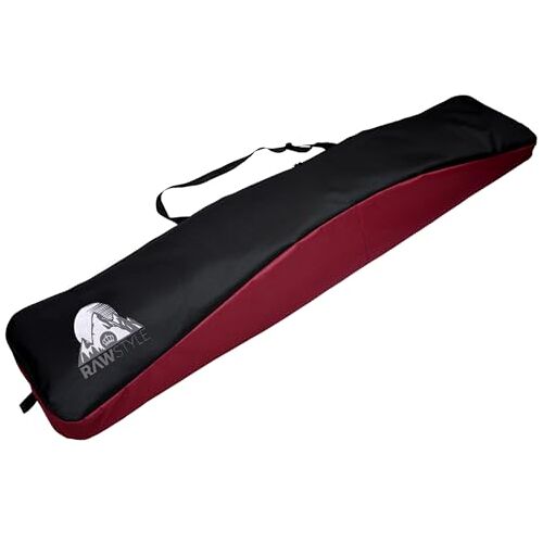 Rawstyle Snowboardtas, boardtas, snowboardtas, 170 cm, XXL (zwart-bordeaux)