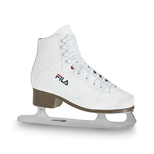 FILA Eve Ace Kunstschaatsen voor dames, kunstschaatsen, schaatsen, roestvrij staal, sterke H, wit, 38,5 EU