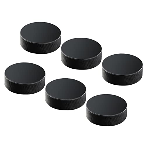 SUPVOX 8 Stuks Officiële Ijshockeypucks Rubberen Ijshockeypucks Professionele Hockeypucks Zwarte Hockeypuck Ijshockeypucks Bulk Hockey Puck Standaard Hockeypucks Sportartikelen Massa