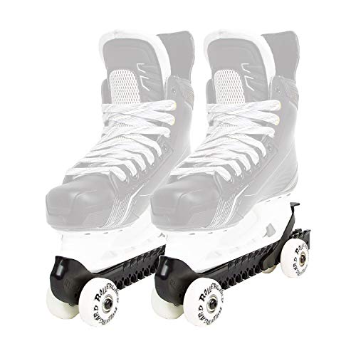 Rollergard IJshockeyschaatsbeschermers met wieltjes, schaatsbeschermers voor ijshockeyschaatsen, ijshockeyschaatsen, accessoires, zwart, eenheidsmaat