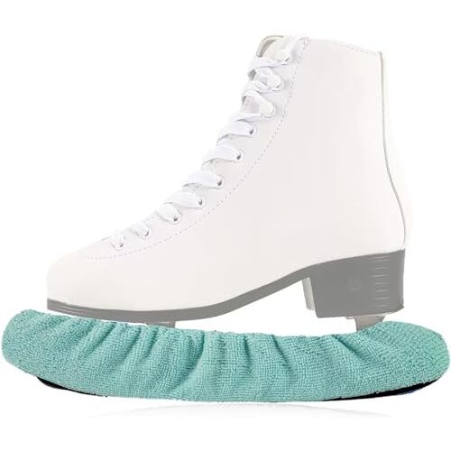 CUNTAUK Schaatsbeschermers, schaatsbladhoezen, sport blade cover skate blade beschermer voor hockeyschaatsen, kunstschaatsen en schaatsen (groen, S)