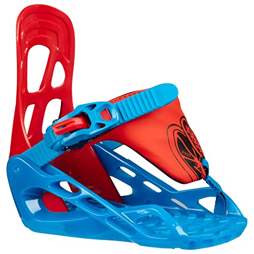 HEAD P Kid Snowboard-bevestigingssysteem snowboardbevestigingen (riem, XS, kinderen, traditionele bevestigingsriem voor voorvoet, blauw, rood, uniseks)