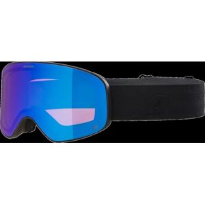 ALPINA LADIS Q OTG Skibril met spiegelende, contrastversterkende 100% uv-bescherming voor volwassenen, mat zwart, eenheidsmaat ALPINA LADIS Q OTG Skibril met spiegelende, contrastversterkende 100% uv-bescherming voor volwassenen, mat zwart, eenheidsmaat