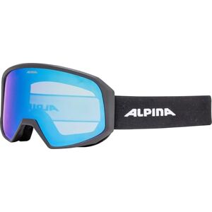 ALPINA Lauber Skibril voor ideaal zicht, anti-condens, geschikt voor brildragers, antislipband, optimale pasvorm, mat zwart ALPINA Lauber Skibril voor ideaal zicht, anti-condens, geschikt voor brildragers, antislipband, optimale pasvorm, mat zwart