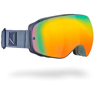 Black Crevice Skibril met dubbele lens en waterafstotende band, gunmetal/zwart Black Crevice Skibril met dubbele lens en waterafstotende band, gunmetal/zwart