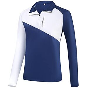 Black Crevice Dames Zipper functioneel shirt, wit/marineblauw, 38 Black Crevice Dames Zipper functioneel shirt, wit/marineblauw, 38