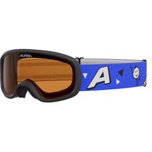 ALPINA PINEY 2.0 Skibril met anti-condens, extreem robuuste en onbreekbare skibril met 100% uv-bescherming voor kinderen, zwart-blauw mat ALPINA PINEY 2.0 Skibril met anti-condens, extreem robuuste en onbreekbare skibril met 100% uv-bescherming voor kinderen, zwart-blauw mat