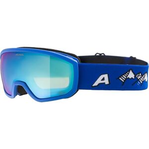 ALPINA Scarabeo JR. Q-LITE Gespiegelde OTG skibril voor kinderen, optimale pasvorm door Comfort Frame, met 100% uv-bescherming, blauw mat ALPINA Scarabeo JR. Q-LITE Gespiegelde OTG skibril voor kinderen, optimale pasvorm door Comfort Frame, met 100% uv-bescherming, blauw mat