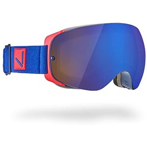 Black Crevice Skibril met dubbele lens en waterafstotende band, marine/rood Black Crevice Skibril met dubbele lens en waterafstotende band, marine/rood