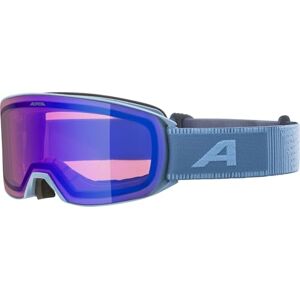 ALPINA NAKISKA Q Skibril met gespiegelde, contrastversterkende en gepolariseerde skibril met 100% uv-bescherming voor volwassenen, mat smoke-blauw, eenheidsmaat ALPINA NAKISKA Q Skibril met gespiegelde, contrastversterkende en gepolariseerde skibril met 100% uv-bescherming voor volwassenen, mat smoke-blauw, eenheidsmaat