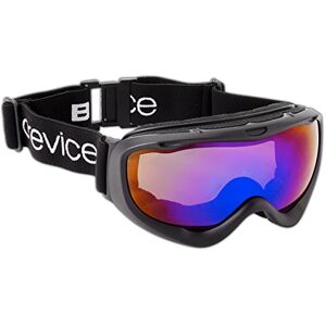 Black Crevice Skibril voor volwassenen met dubbele spiegelschijf, zwart/blauw, BCR043470-1 Black Crevice Skibril voor volwassenen met dubbele spiegelschijf, zwart/blauw, BCR043470-1