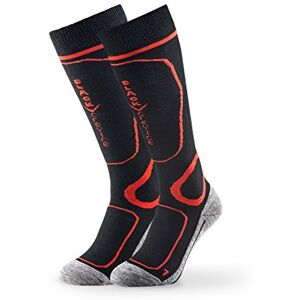Black Crevice heren skisokken 1 paar zwart/rood, 31-34 Black Crevice heren skisokken 1 paar zwart/rood, 31-34