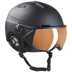 Black Crevice Skihelm St. Moritz met volledig vizier, zwart/oranje, M (54-57 cm) Black Crevice Skihelm St. Moritz met volledig vizier, zwart/oranje, M (54-57 cm)