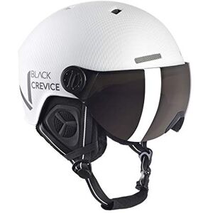 Black Crevice Skihelm SÖLDEN met vizier, wit carbon mat/zwart, S (51-54) Black Crevice Skihelm SÖLDEN met vizier, wit carbon mat/zwart, S (51-54)