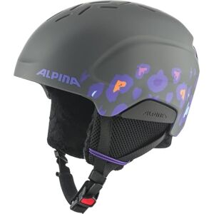ALPINA PIZI Veilige, onbreekbare en individueel aanpasbare skihelm met afneembare oorkussens voor kinderen, mat midnight grey leo, 51-55 cm ALPINA PIZI Veilige, onbreekbare en individueel aanpasbare skihelm met afneembare oorkussens voor kinderen, mat midnight grey leo, 51-55 cm