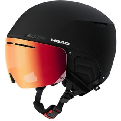 HEAD Cinema Pro Ski- en snowboardhelm, uniseks, zwart, M/L Kleur: zwart; maat M/L; voor skiën en snowboarden HEAD Cinema Pro Ski- en snowboardhelm, uniseks, zwart, M/L Kleur: zwart; maat M/L; voor skiën en snowboarden