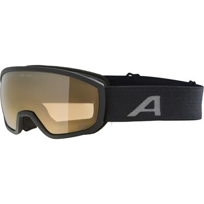 Alpina - Scarabeo JR Q-Lite - Zwart Mat/Goud - Skibril Alpina - Scarabeo JR Q-Lite - Zwart Mat/Goud - Skibril