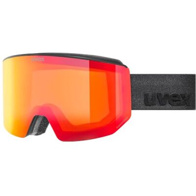 Uvex lace ATTRACT Skibril voor volwassene filtercategorie 2 condensvrij black m dl/FM red-oran one size Uvex lace ATTRACT Skibril voor volwassene filtercategorie 2 condensvrij black m dl/FM red-oran one size