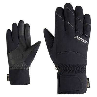 Ziener KATIMA-Z skihandschoenen voor dames, wintersport, Gore-Tex, PFC-vrij, zwart, 7,5 Ziener KATIMA-Z skihandschoenen voor dames, wintersport, Gore-Tex, PFC-vrij, zwart, 7,5
