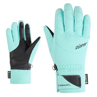 Ziener KLENN-Z skihandschoenen voor dames, wintersport, Gore-Tex, Primaloft, PFC-vrij, Radiant Lagoon, 7 Ziener KLENN-Z skihandschoenen voor dames, wintersport, Gore-Tex, Primaloft, PFC-vrij, Radiant Lagoon, 7