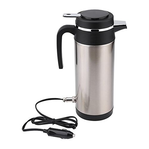 Keenso 1200 ml roestvrij staal auto waterkoker sigarettenaansteker thermoskan verwarming drinkbeker beker fles reizen camping-Thermos 12 Volts