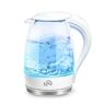 T24 1,7 liter glazen led-waterkoker met ledverlichting, droogloopbeveiliging, BPA-vrij, 2200 W, TÜV Rheinland GS-getest, wit