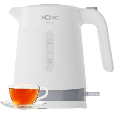 Solac KT5852 - Roestvrij staal/plastic - 1 L - Waterkoker Solac KT5852 - Roestvrij staal/plastic - 1 L - Waterkoker