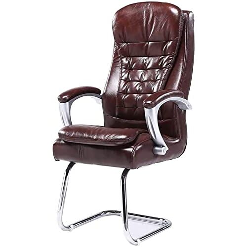 LiuGUyA Office Chair PU Leather Computer Chair Boss Chair Upholstered Seat Lift Conference Chair Bow Table Chair Game Chair Chair