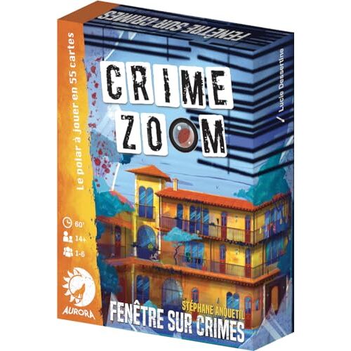 ASMODEE Aurora Crime Zoom: Window on Crimes Bordspellen Enquêtespellen Observatiespellen Vanaf 14 jaar 1 tot 6 spelers Franse versie