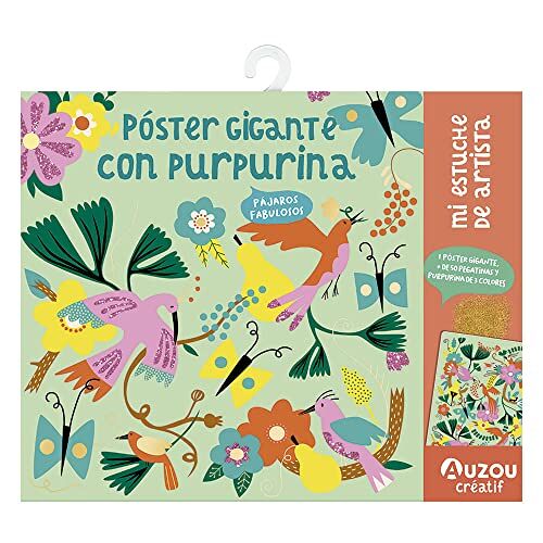 Auzou Pennenetui voor kunstenaars, reuzenposter met glitter