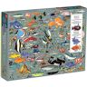 Galison Deepest Dive 1000 Piece Puzzle with Shaped Pieces