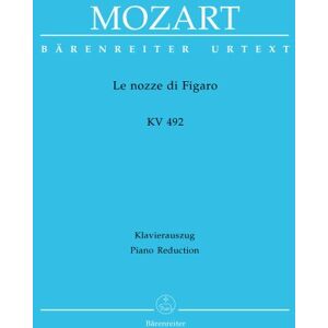 Bärenreiter Le nozze di Figaro (De bruiloft van de Figaro) KV 492 Opera buffa in vier dossiers. Pianoextract vocal, Urtex-uitgave. Bärrenrijder URTEXT Bärenreiter Le nozze di Figaro (De bruiloft van de Figaro) KV 492 Opera buffa in vier dossiers. Pianoextract vocal, Urtex-uitgave. Bärrenrijder URTEXT