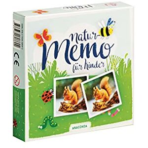 ANACONDA Natur Memo-Spiel für Kinder: Memo-Spiel mit 40 Spielkarten im Spielkarton ANACONDA Natur Memo-Spiel für Kinder: Memo-Spiel mit 40 Spielkarten im Spielkarton