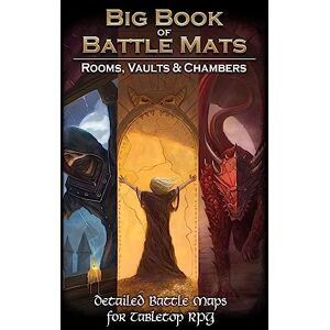 Loke BattleMats Big Book of Battle Mats Rooms, Vaults, Chambers RPG Kaartenboek in het Engels Strategisch Gevechtsspel Loke BattleMats Big Book of Battle Mats Rooms, Vaults, Chambers RPG Kaartenboek in het Engels Strategisch Gevechtsspel