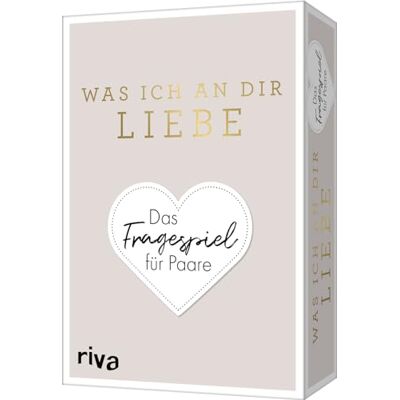 RIVA Was ich an dir liebe Das Fragespiel für Paare: Das Original. Tiefgründige und unterhaltsame Fragen für eine glückliche Beziehung. Geschenkidee zu Hochzeit, Jahrestag, Valentinstag RIVA Was ich an dir liebe Das Fragespiel für Paare: Das Original. Tiefgründige und unterhaltsame Fragen für eine glückliche Beziehung. Geschenkidee zu Hochzeit, Jahrestag, Valentinstag
