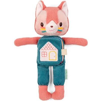 Lilliputiens Jeanne Le Chat pluche dier met Imagier roze en groen 26 cm vanaf 6 maanden 83665 Lilliputiens Jeanne Le Chat pluche dier met Imagier roze en groen 26 cm vanaf 6 maanden 83665