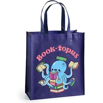 Mudpuppy Book-Topus Reusable Shopping Bag Mudpuppy Book-Topus Reusable Shopping Bag