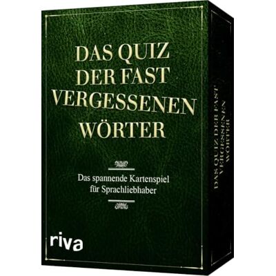RIVA Das Quiz der fast vergessenen Wörter: Das spannende Kartenspiel für Sprachliebhaber RIVA Das Quiz der fast vergessenen Wörter: Das spannende Kartenspiel für Sprachliebhaber