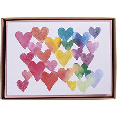 Graphique Kaarten in doos, liefde in kleur inclusief 16 kaarten met bijpassende enveloppen en opbergdoos, schattig briefpapier gemaakt op duurzaam karton, kaarten meten 10 x 14,3 cm Graphique Kaarten in doos, liefde in kleur inclusief 16 kaarten met bijpassende enveloppen en opbergdoos, schattig briefpapier gemaakt op duurzaam karton, kaarten meten 10 x 14,3 cm